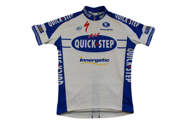 Maillot Vélo Vintage Vermarc - Quick Step Time Peugeot Latexco - XXL