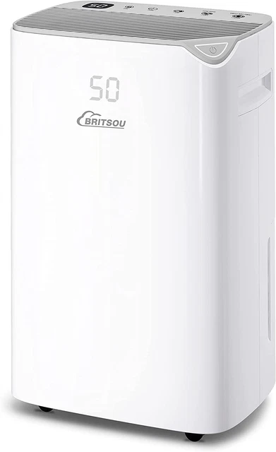 Dehumidifier 3500 Sq. Ft BRITSOU 50 Pint Quiet Dehumidifiers for Home Basements