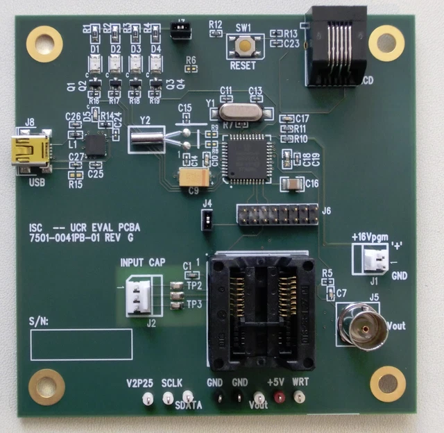 UCR MS3110 Eval Board, MS3110BDPC-USB 7501-0041PB-01 REV G,Universal Cap Readout