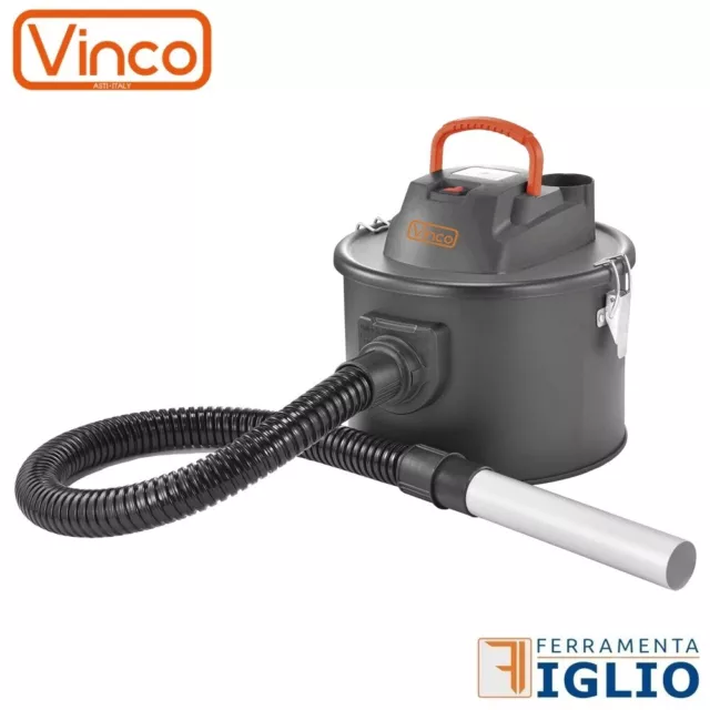 Bidone Aspiracenere 10L Aspira Cenere Elettrico per Camino Stufa 800W Soffiato