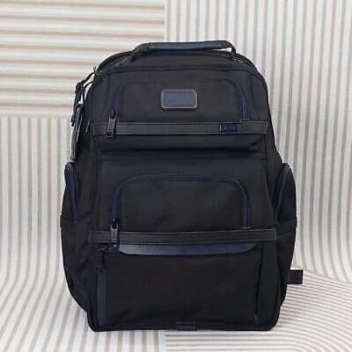 New Tumi Alpha 3 Backpack Shoulder Bag Business Sports Nylon Blue Line gift /my