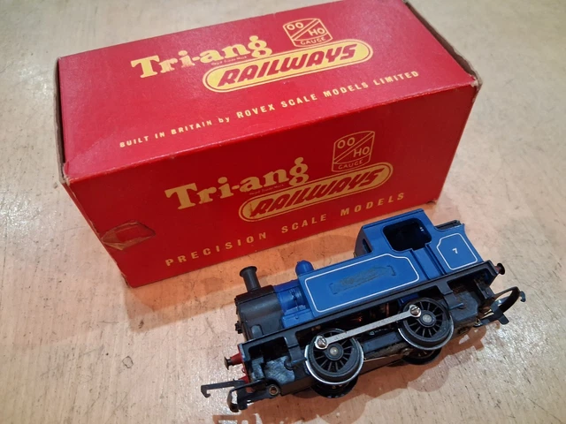 BOXED TRIANG R355B Industrial 0-4-0 NELLIE BLUE LIVERY Locomotive Date ...