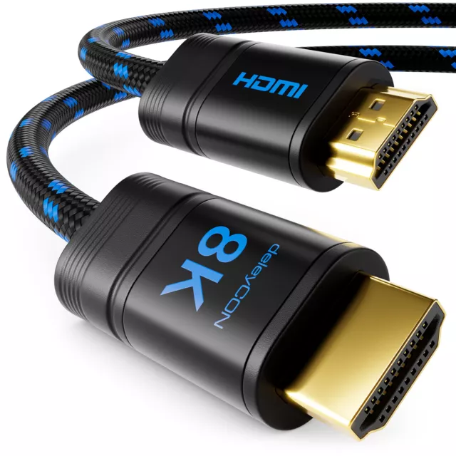 2m 8K HDMI Kabel 2.1 UHD 48G 8K@60Hz 4K@120Hz 1080p@240Hz HDR eARC DTS PS5 XBOX