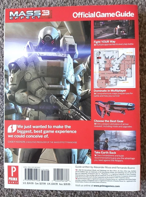 Nuova guida strategica ufficiale Mass Effect 3 Prima Games - PS3 Xbox 360 PC Bioware 2