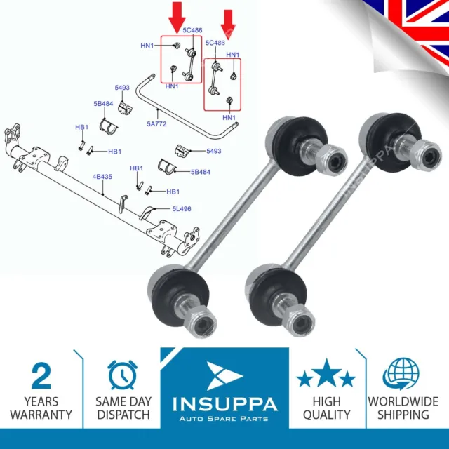 2x Stabilizer Anti Roll Bar Drop Link Rear Left Right For Ford Transit Tourneo