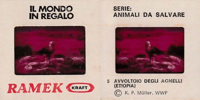 Diapositiva Formaggini Ramek Kraft - Serie Animali Da Salvare N. 5