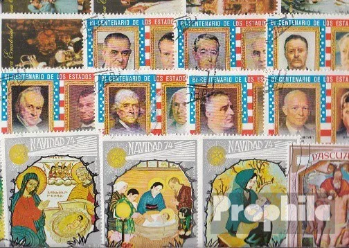 Briefmarken Äquatorialguinea 100 verschiedene Marken