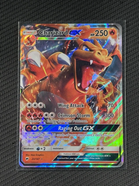 Pokemon Card - Charizard GX Burning Shadows Ultra Rare Holo 20/146