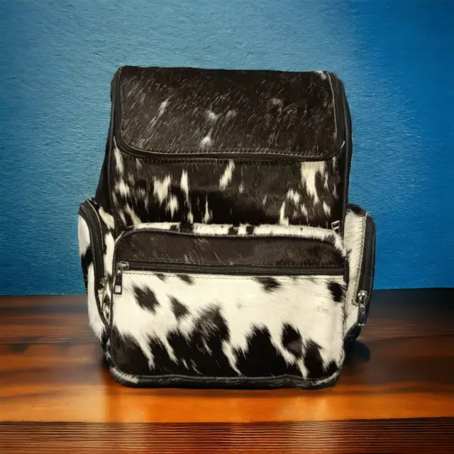 Real Cowhide Hair on Backpack For Men and Women's Valentines Gift & Fashion Bag
