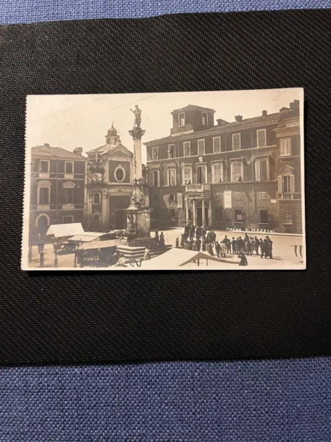 Cartolina Massa - Piazza Mazzini - Fotografica - Mercato - Viaggiata 1910