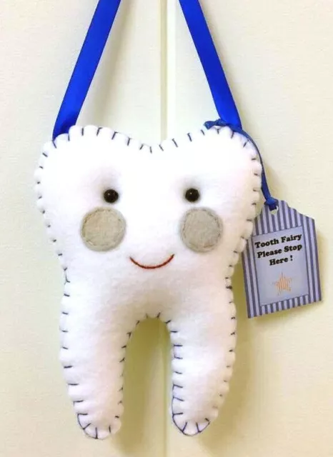 Tooth Fairy Pillow  - Handmade- Pocket on back for lost tooth/money