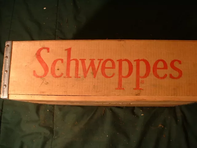 Schweppes Wooden Crate Portland Salem 9-76 Quart