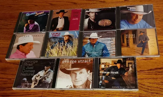 GEORGE STRAIT Collection Huge 11 CD Lot Great Classic Country 1980's 1990's