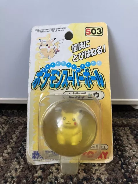 1990s Pokémon pikachu  bouncing super ball Unopened NEW Pokemon Rare Vintage