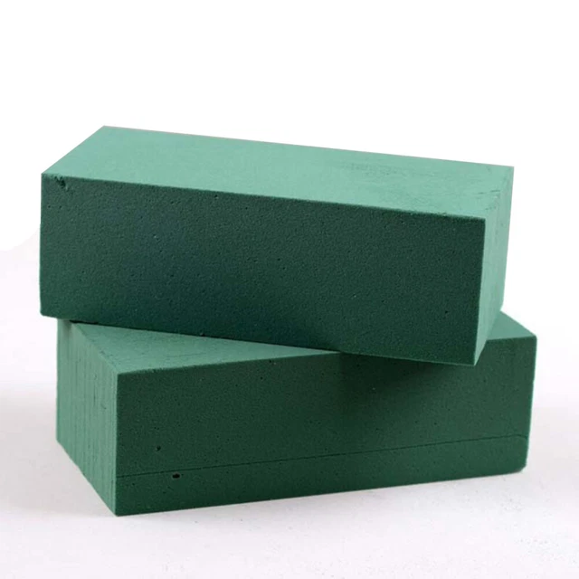 8 piezas bloques de ladrillos florales secos arreglo floral ladrillo bloques verde botán