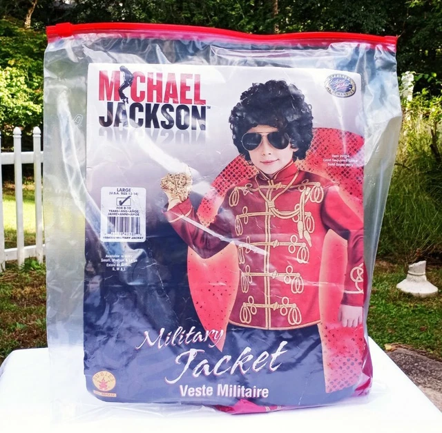 Rubies Boys Michael Jackson 'Military Jacket' Halloween Costume Sz Lg.  B-21