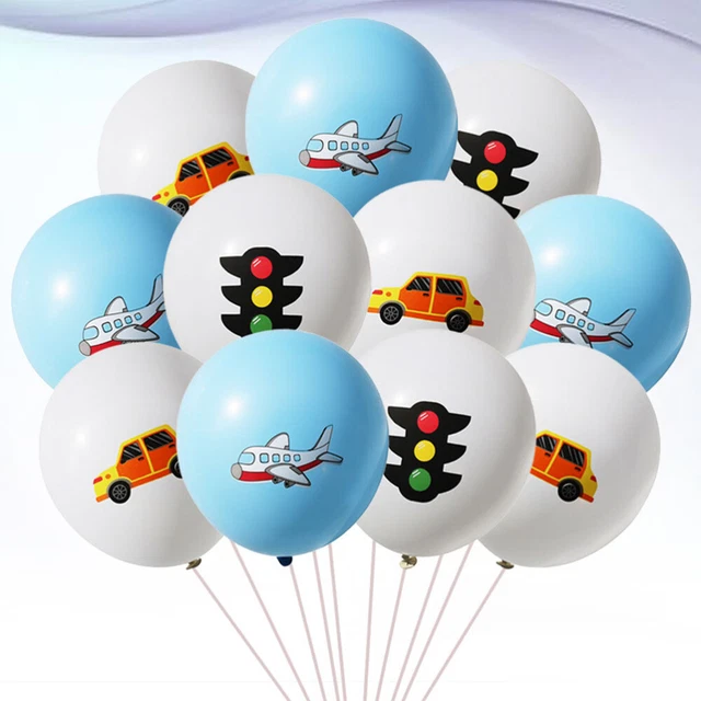 30 pezzi palloncini in lattice 12 pollici luci auto modello palloncini aria stampata