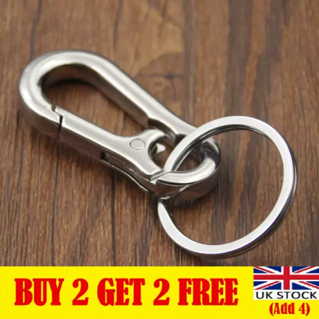 Metal Keychain Carabiner Clip Keyring Key Ring Chain Clips Hook Holder Anti  Lost