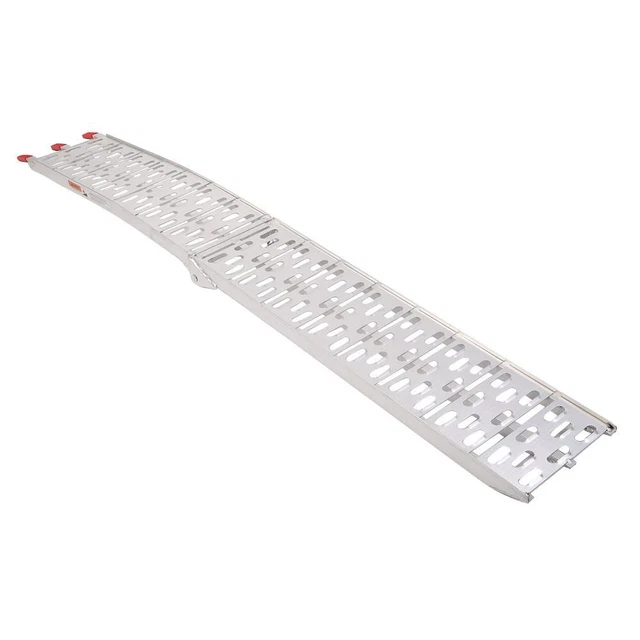 1 piece - 7.5' Fold Aluminum ATV Loading Ramp Lawnmower Motorcycle Truck Silver