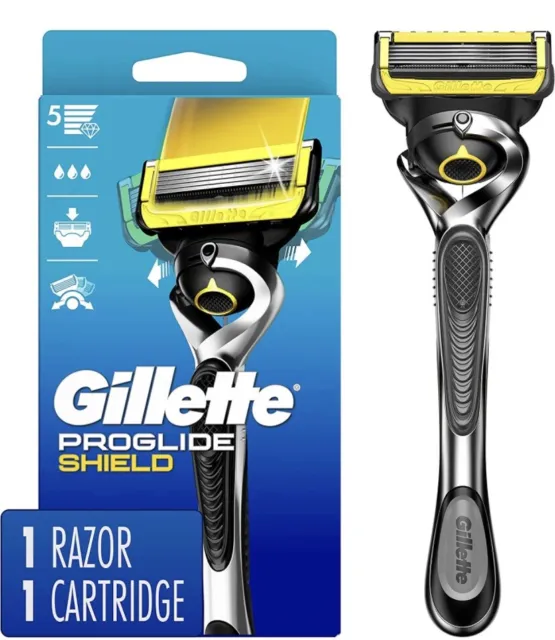 Kit de afeitadora Gillette ProGlide Shield - 1 afeitadora, 1 cartucho, afeitadora de 5 hojas NUEVO