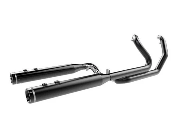 Khrome Werks 200830 2-Into-2 Two-Step Crossover Header System - Black