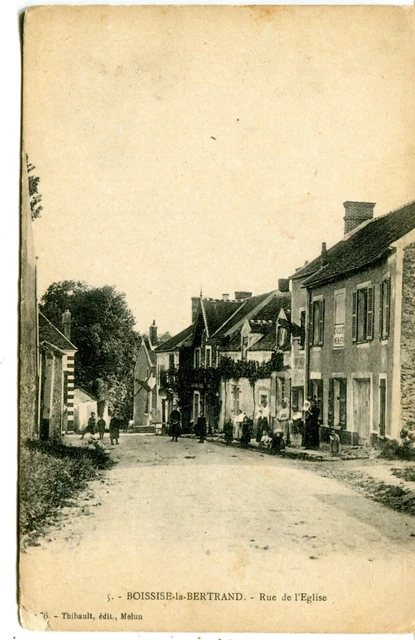 France Boissise-la-Bertrand - Rue de l'Eglise old Thibault published postcard
