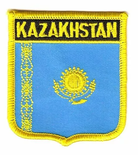 Wappen Aufnäher Kasachstan Patch Flagge Fahne