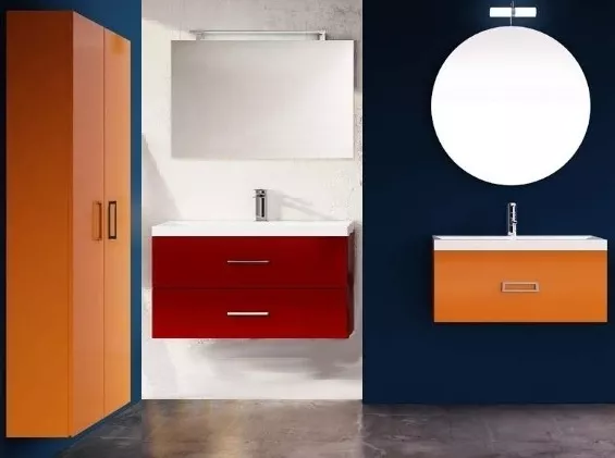 MOBILE da BAGNO in 23 COLORI ARREDO moderno sospeso LAVABO mineralmarmo /2