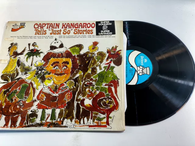 Captain Kangaroo-Tells "Just So" Stories- VG+/EX   Ultrasonic Clean