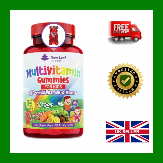 Multivitamin Gummies For Kids - Essential Daily Chewable Vitamins & Minerals