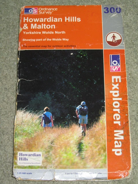 Ordnance Survey Explorer 1:25,000: Sheet 300 Howardian Hills & Malton - 2005 edn