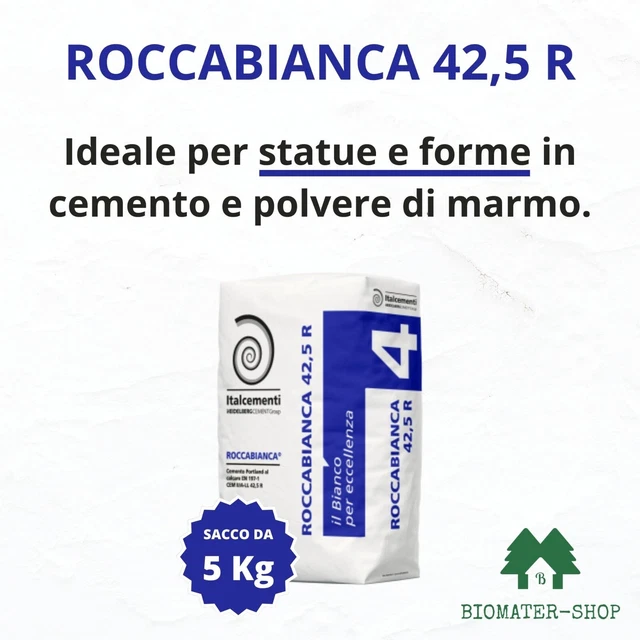 Cemento Bianco Da 5 Kg - Per Riparazioni E Decorazioni, Alta Qualità E Pronto All'Uso - Foto 8