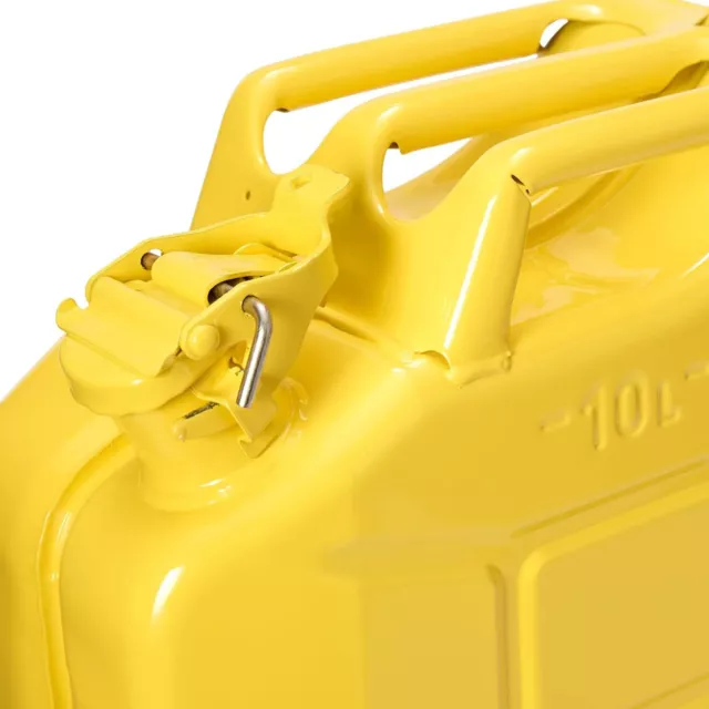 Oxid7 10 Liter Benzinkanister Metall Kraftstoff Reserve Kanister gelb Diesel 2