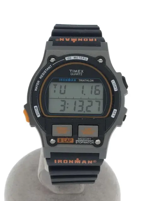 TIMEX Wrist Watch IRONMAN 8LAP Men TW5M54300 1986 OG Quartz Digital [Very good]