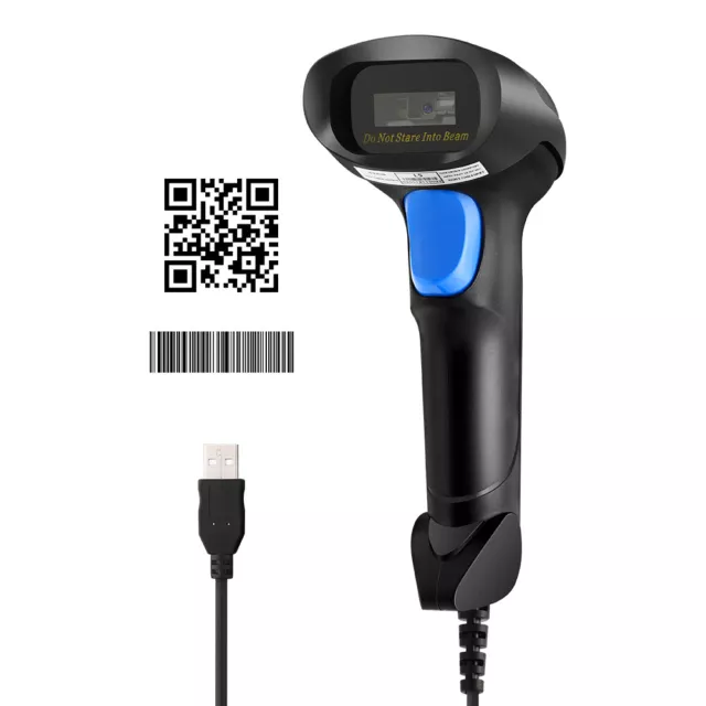 Eyoyo EY-H2 Handheld USB Barcode Scanner 2D QR Code Bar Code Scanner With  Stand