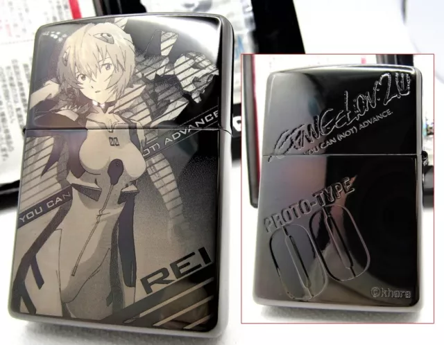 ZIPPO LIGHTER EVANGELION Rei Ayanami by Yoshiyuki Sadamoto Serial