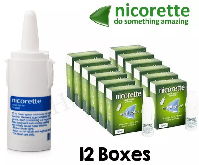 Nicorette Nasal Spray 10ml Expire Avril 2025 (12 Boxex