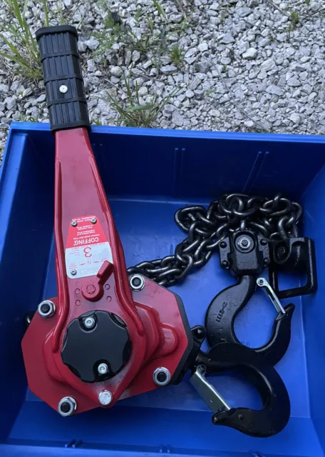 Coffing LSB-6000C-5 3 Ton 5’ Lever Chain Hoist 6000lb Manual NEW