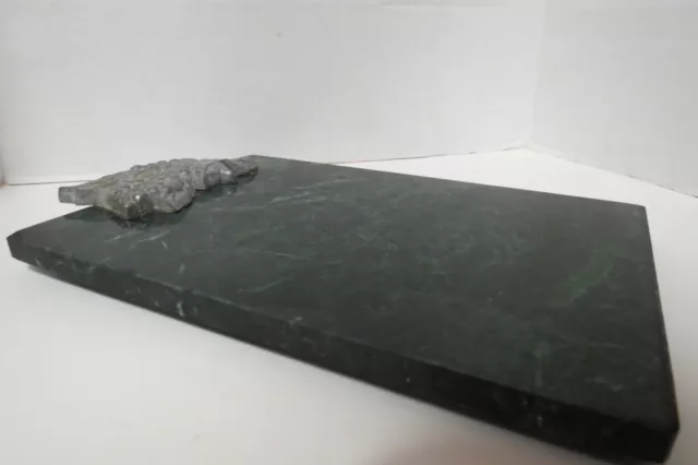 Lenox Traubengewebe dunkelgrüner Marmor Käse Schneiden Servierbrett Tablett 8 Zoll x 11,5 Zoll 11