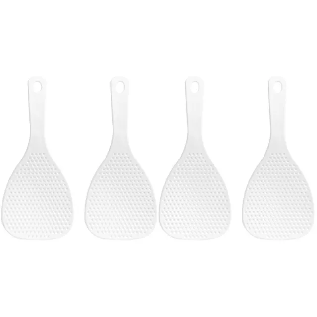 4 piezas de accesorios antiadherentes de plástico espátula de arroz para paletas para el hogar