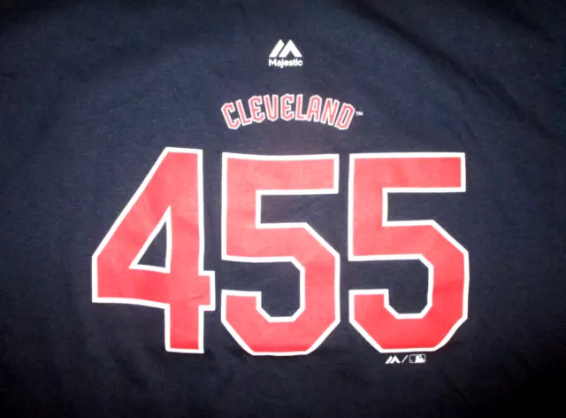 CLEVELAND INDIANS 455 SOLD OUT GAMES STREAK T SHIRT Jacobs Progressive Field MED