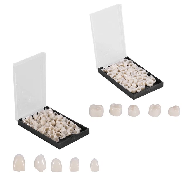 50PC TEMPORARY CROWNS Posteriors Anterior Molar Resin Tooth Teeth Caps