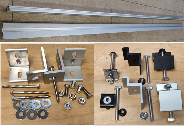 Solar Mount 2 - 7.3 feet rails fit 2 solar panels