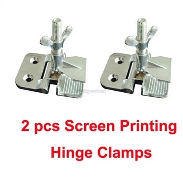 2Pcs New Screen Printing 2" Thickness Butterfly Hinge Clamps Perfect