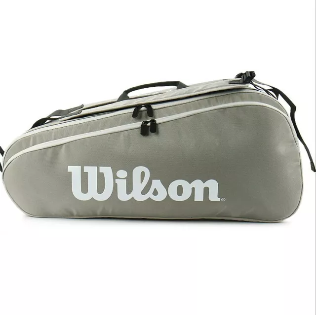 Wilson 2023 Tour 6PK Tennis Racquet Racket Bag 2 Pack Sports Stone WR8022101001