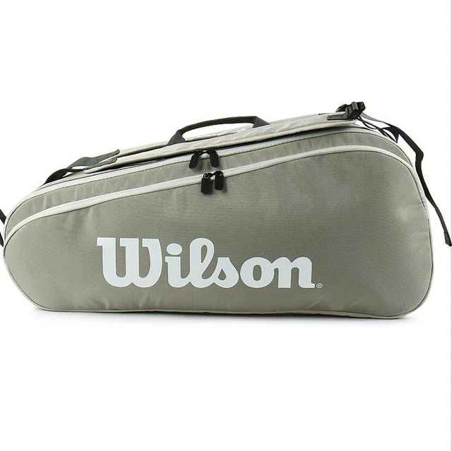 Wilson 2023 Tour 6PK Tennis Racquet Racket Bag 2 Pack Sports Stone WR8022101001 Wilson 2023 Tour 6PK Tennis Racquet Racket Bag 2 Pack Sports Stone WR8022101001