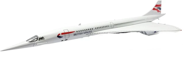 50CM CONCORDE SUPERSONIC Jet British Airways BA Metal Aircraft Plane ...
