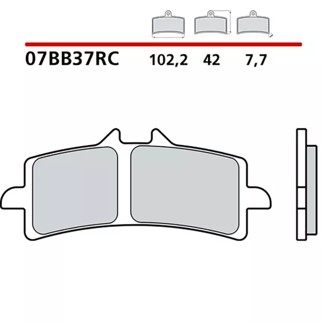 Brembo Kit Pastiglie Freno Ant. Kawasaki H2 Ninja Carbon 17-21-Cod. 07Bb37Rc