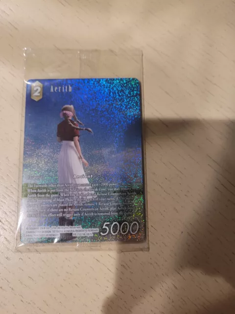 Aerith Foil Full Art Promo PR-112/16-067L Sealed Final Fantasy FFTCG