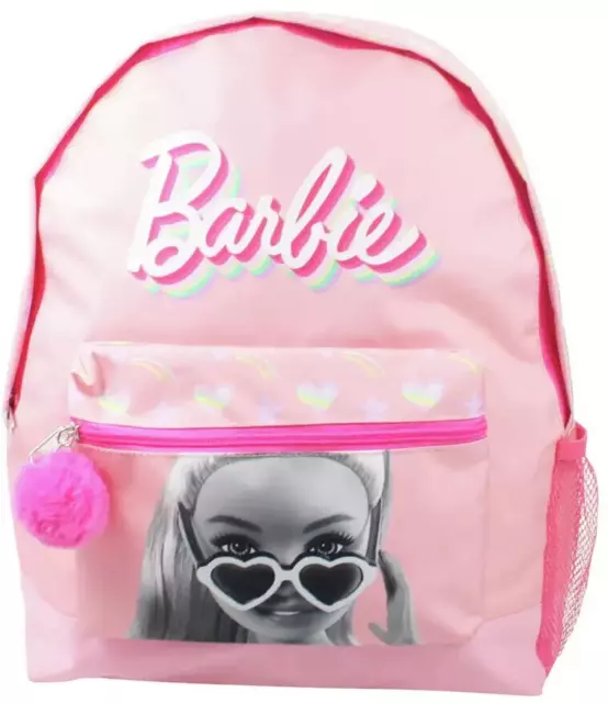 Barbie Character Backpack Lunch School Rucksack Travel Polyester Bag 13 Liter